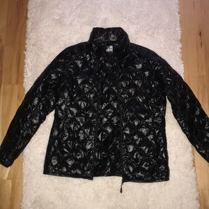Black puffer jacket